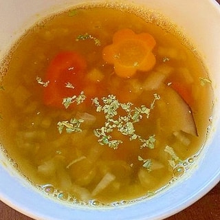 顆粒野菜だし　べジブロスで作る野菜スープ